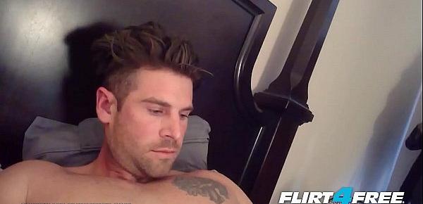  Sammy Lee - Flirt4Free - Hunk w Big Dick Loves Sliding a Dildo in His Ass